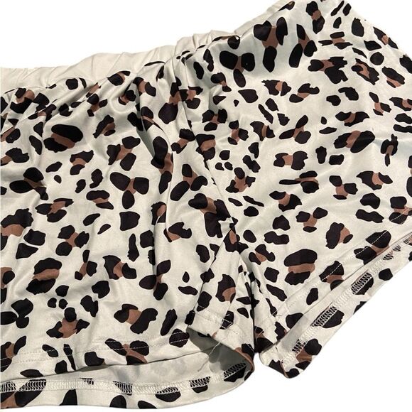 Chicme size XL leopard shirt set like new see pics excellent - Picture 2 of 3